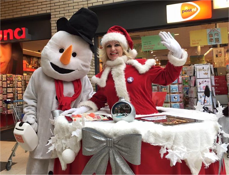 wandelende snoeptafel, www.kerst-entertainment.nl 