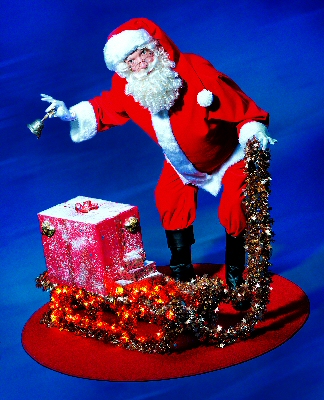 mechanische Kerstman te boeken bij www.kwekel-evenementen.nl